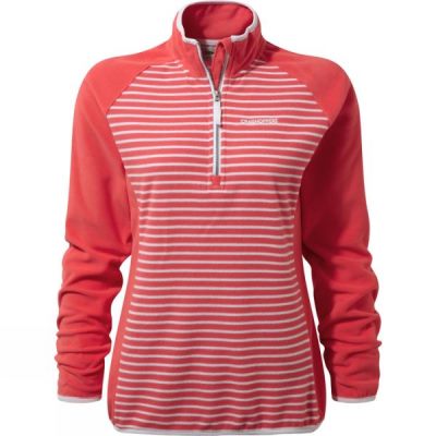 Fleece Craghoppers Tille Half Zip Mujer - Rojas - Chile HOF372164